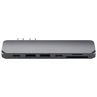 Concentrateur USB-C à 7 ports de Satechi + HDMI 4K pour MacBook Pro/Air (ST-CMBPM) - Gris cosmique
