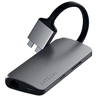 Satechi 6-Port USB-C Dual Multimedia Adapter (ST-TCDMMAM) - Space Grey