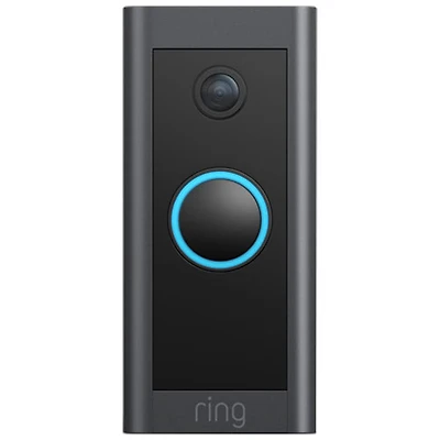 Ring Wired Wi-Fi Video Doorbell - Black