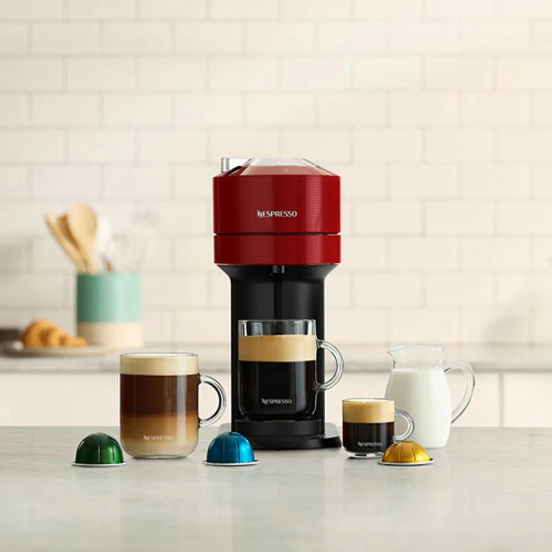 Nespresso Vertuo Next Coffee & Espresso Machine by Breville - Cherry Red