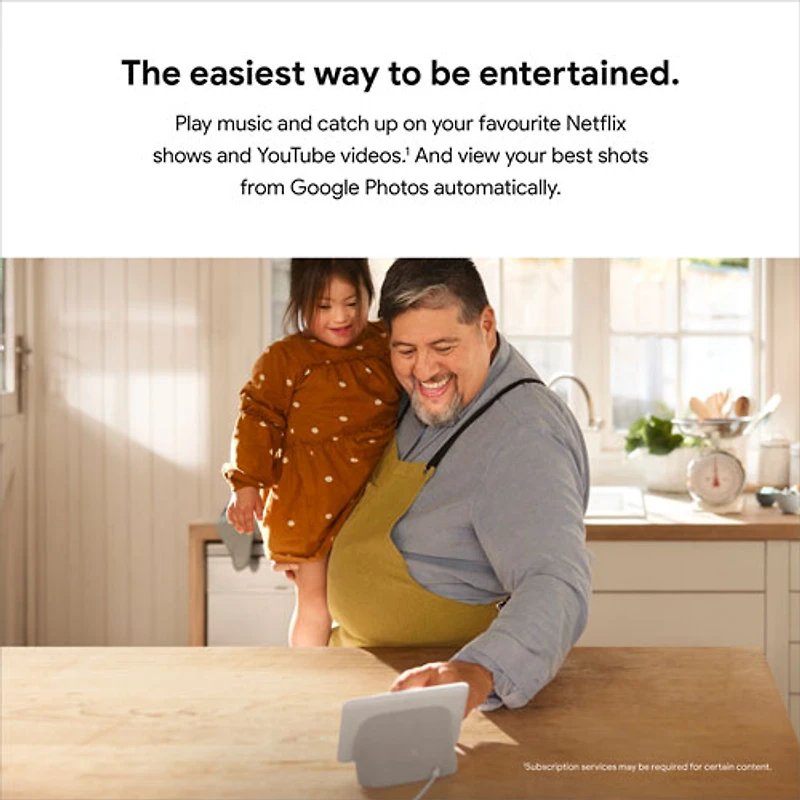 cran intelligent Nest Hub de Google (2e gén.) avec Assistant Google