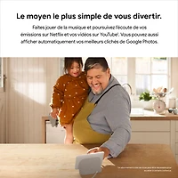 cran intelligent Nest Hub de Google (2e gén.) avec Assistant Google