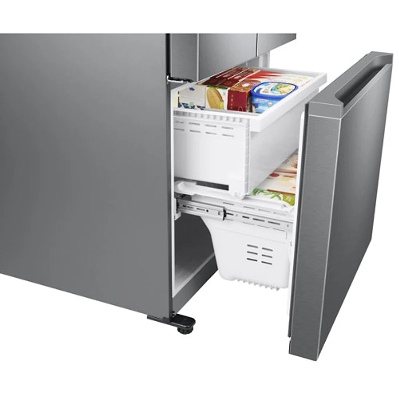 Samsung 33" 17.5 Cu. Ft. Counter-Depth French Door Refrigerator with Ice Dispenser (RF18A5101SR) - SS