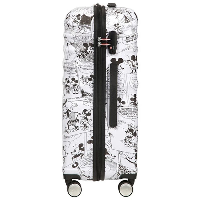 Valise rigide de 25 po Disney Wavebreaker d'American Tourister - Blanc/Minnie Mouse