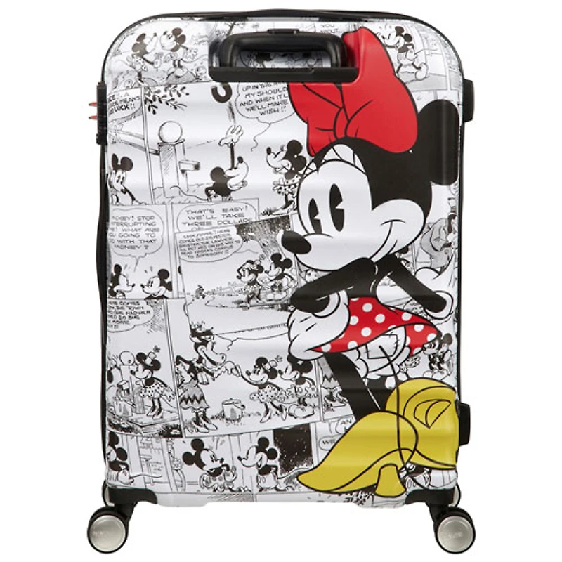 Valise rigide de 25 po Disney Wavebreaker d'American Tourister - Blanc/Minnie Mouse