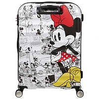 Valise rigide de 25 po Disney Wavebreaker d'American Tourister - Blanc/Minnie Mouse