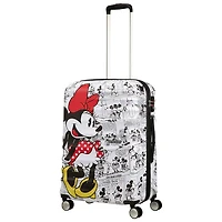 Valise rigide de 25 po Disney Wavebreaker d'American Tourister - Blanc/Minnie Mouse