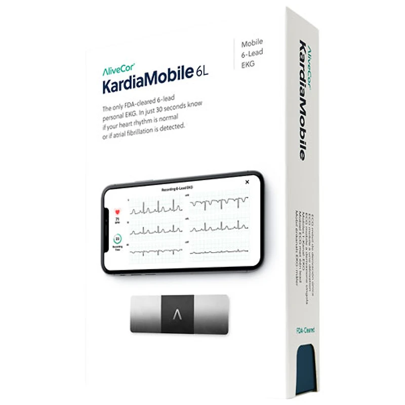 KardiaMobile 6L Portable EKG Monitor (AC-019-NUA-A)