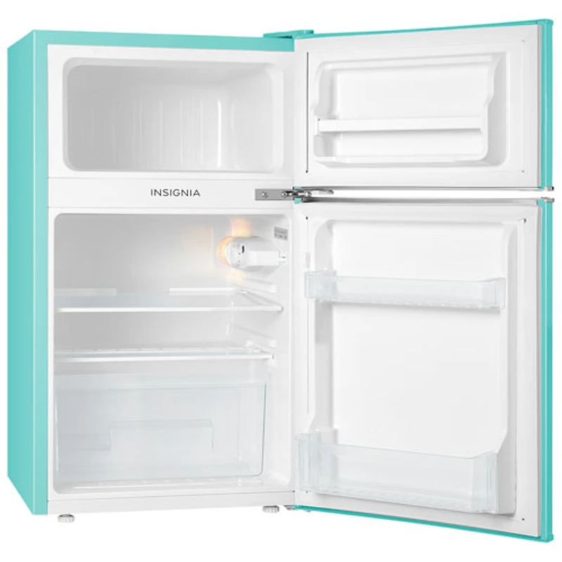 Insignia 3.1 Cu. Ft. Retro Bar Fridge w/Top Freezer (NS-CFR32MT1) - Mint - Only at Best Buy