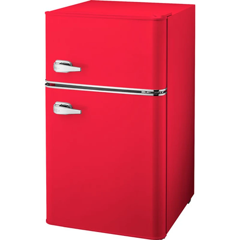 Insignia 3.1 Cu. Ft. Retro Bar Fridge w/Top Freezer (NS-CFR32MT1) - Red - Only at Best Buy
