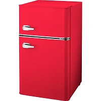Insignia 3.1 Cu. Ft. Retro Bar Fridge w/Top Freezer (NS-CFR32MT1) - Red - Only at Best Buy
