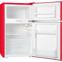 Insignia 3.1 Cu. Ft. Retro Bar Fridge w/Top Freezer (NS-CFR32MT1) - Red - Only at Best Buy
