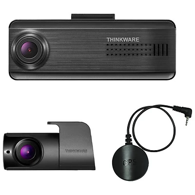 Caméra de tableau de bord Wi-Fi 1080p F200 Pro avec caméra de recul et GPS de Thinkware - Exclusivité BBY