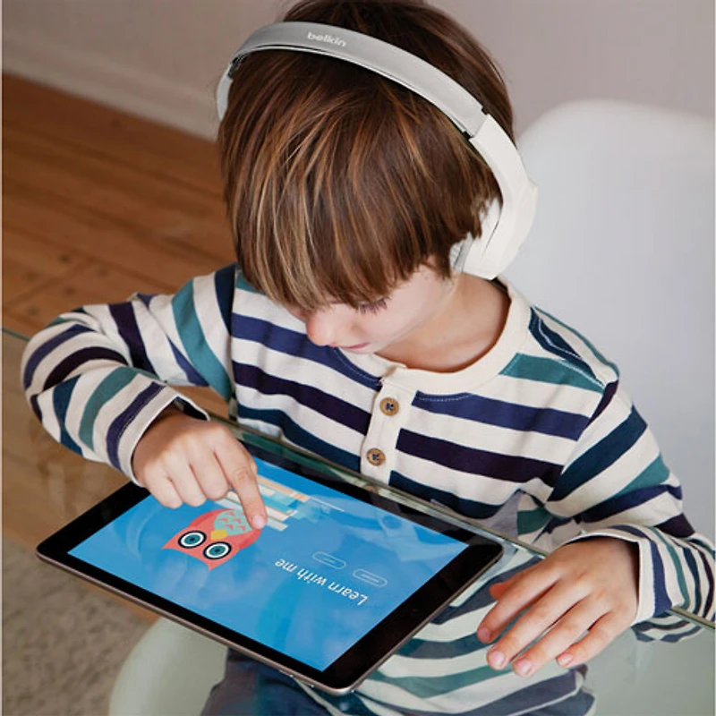 Casque d'écoute pour enfants Bluetooth SoundForm Mini de Belkin - Blanc