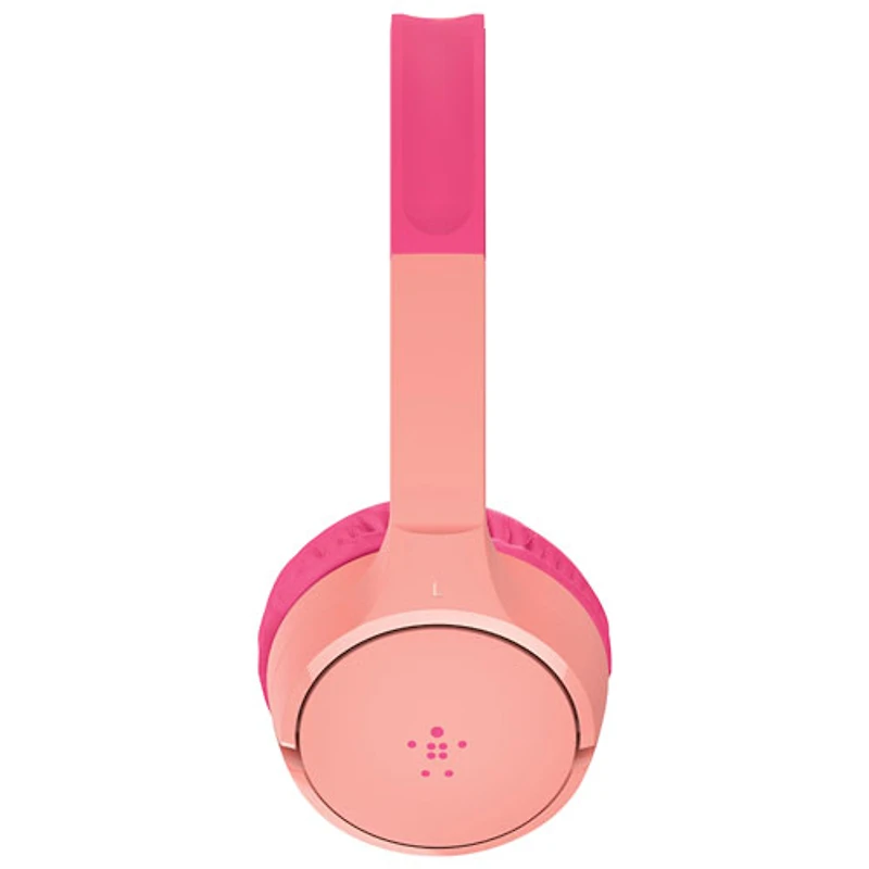 Belkin SoundForm Mini On-Ear Bluetooth Kids Headphones - Pink