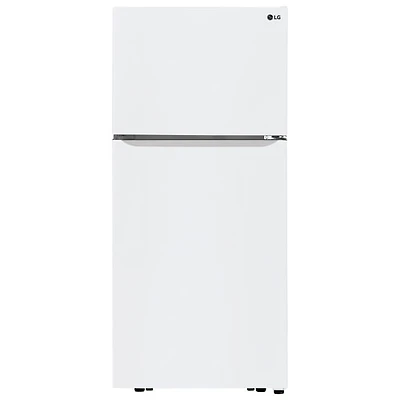 Réfrigérateur à congélateur supérieur 20,2 pi³ 30 po à éclairage DEL de LG (LTCS20020W) - Blanc