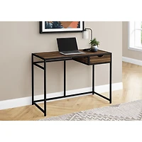 Monarch Metal-Frame 42.25"W Computer Desk with Drawer - Brown/Black