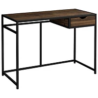 Monarch Metal-Frame 42.25"W Computer Desk with Drawer - Brown/Black