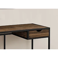 Monarch Metal-Frame 42.25"W Computer Desk with Drawer - Brown/Black