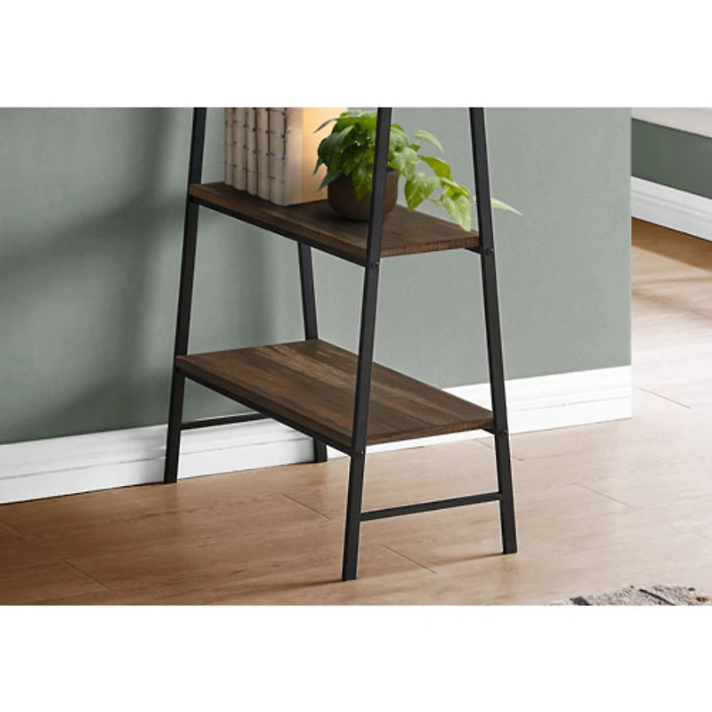 Bureau d'ordinateur de 47,25 po de largeur avec 4 tablettes de Monarch - Brun/Noir