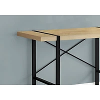Bureau d'ordinateur de 49 po de largeur de Monarch - Naturel/Noir