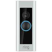 Sonnette vidéo Wi-Fi avec fil Plus de Ring - Nickel satiné