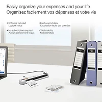 Numériseur portatif couleur documents et reçus RapidReceipt RR-60 d'Epson