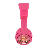 BuddyPhones PLAY+ (Plus) On-Ear Sound Isolating Bluetooth Headphones - Rose Pink