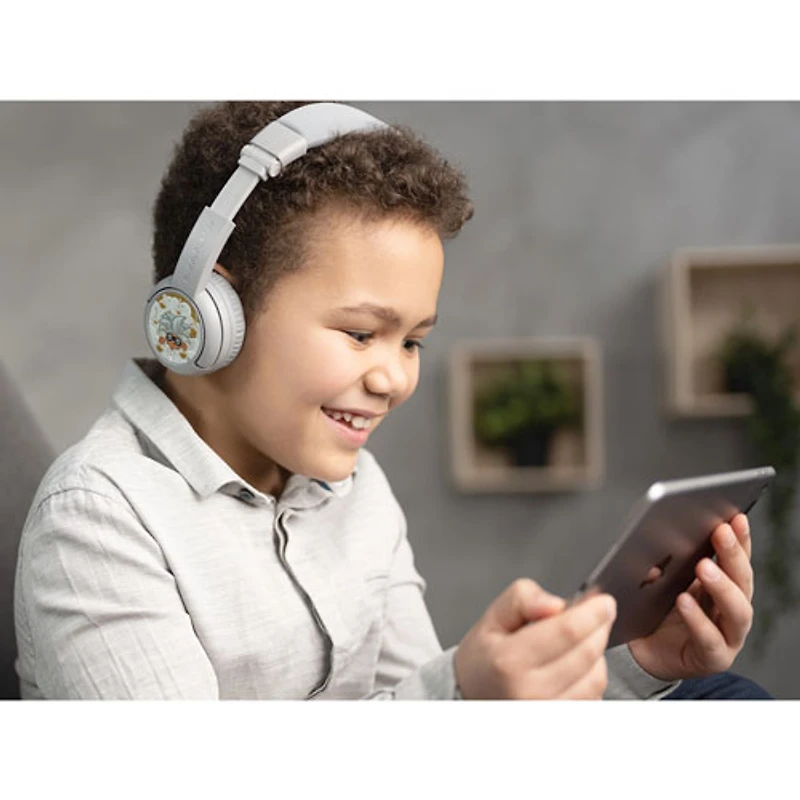 BuddyPhones PLAY+ (Plus) On-Ear Sound Isolating Bluetooth Headphones - Rose Pink