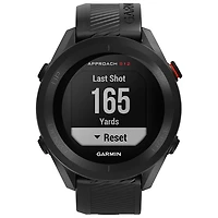 Montre intelligente Bluetooth de 43,7 mm Approach S12 de Garmin pour le golf - Noir