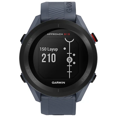 Montre intelligente Bluetooth de 43,7 mm Approach S12 de Garmin pour le golf - Bleu granite