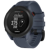 Montre intelligente Bluetooth de 43,7 mm Approach S12 de Garmin pour le golf - Bleu granite