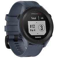 Montre intelligente Bluetooth de 43,7 mm Approach S12 de Garmin pour le golf - Bleu granite