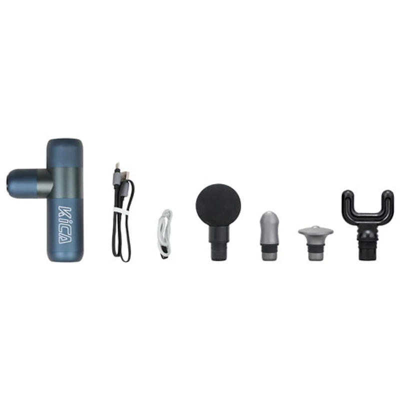 Appareil de massage portatif à percussions K2 de KiCA - Bleu
