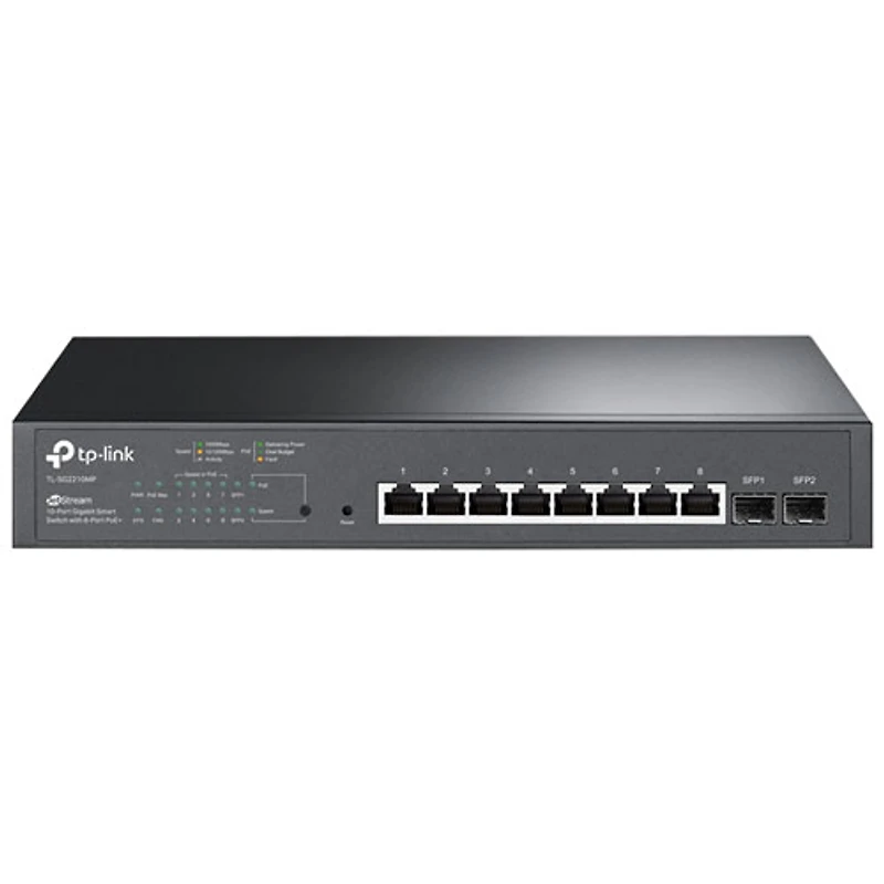 Commutateur intelligent Gigabit à 10 ports JetStream de TP-Link (TL-SG2210MP)