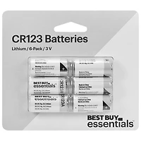 Piles au lithium CR123 Best Buy Essentials - Paquet de 6