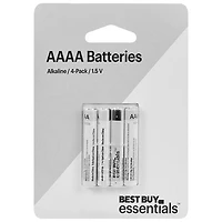 Piles alcalines AAAA Best Buy Essentials - Paquet de 4 - Exclusivité Best Buy