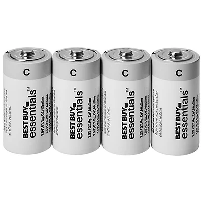 Piles alcalines C Best Buy Essentials - Paquet de 4 - Exclusivité Best Buy