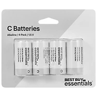 Piles alcalines C Best Buy Essentials - Paquet de 4 - Exclusivité Best Buy