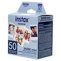 5 paquets de films à développement instantané pour Instax Mini de Fujifilm - 50 feuilles