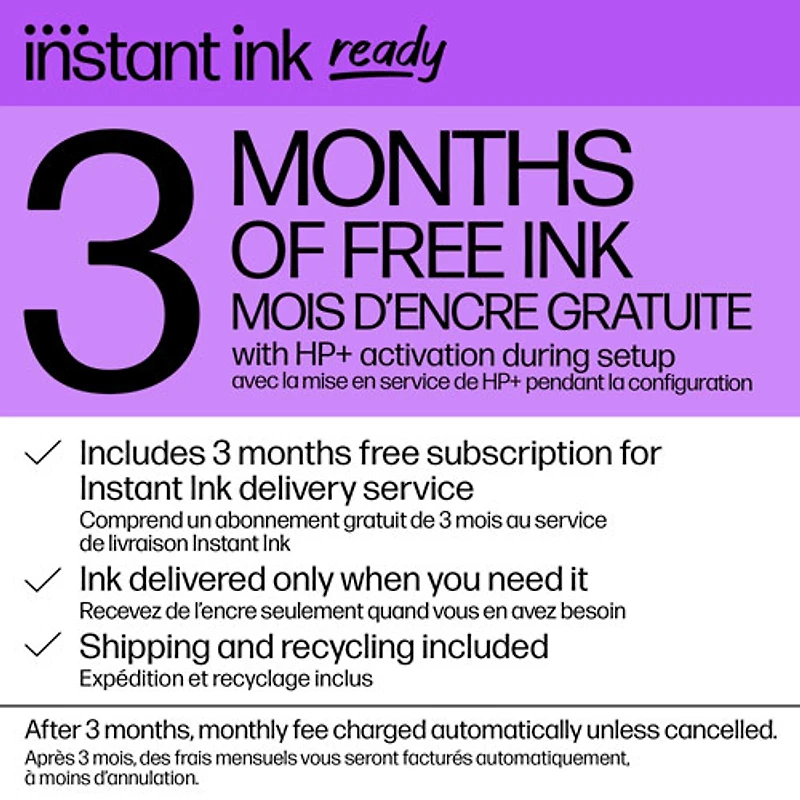 HP DeskJet 2755e Wireless All-In-One Inkjet Printer - HP Instant Ink 3-Month Free Trial Included*