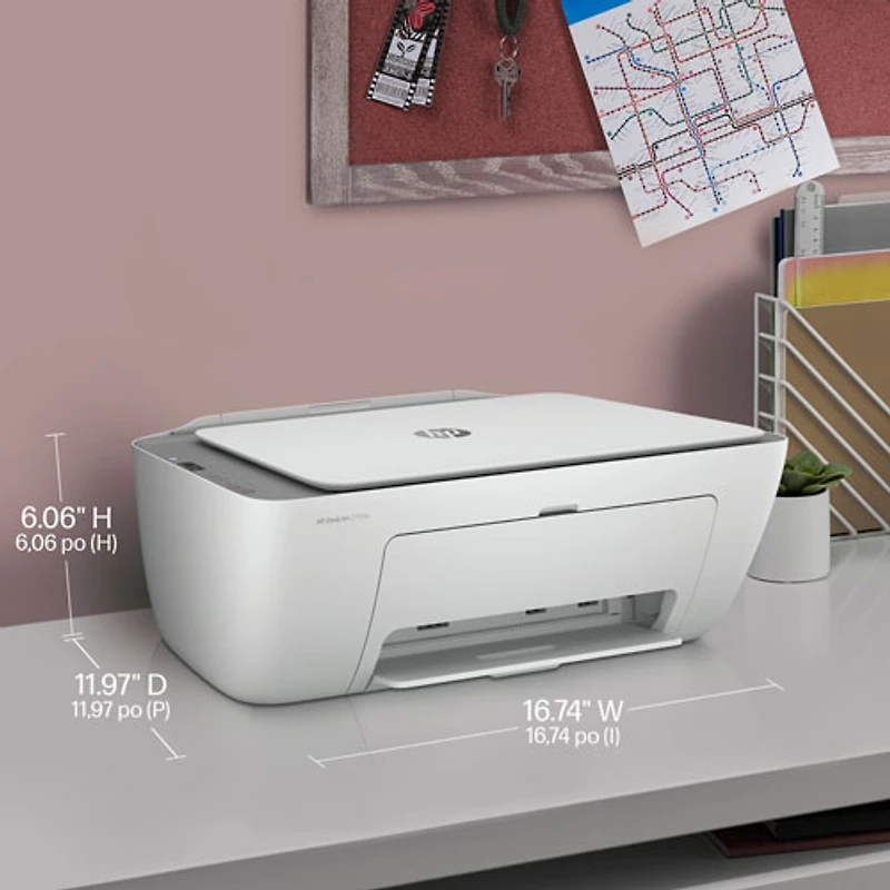 HP DeskJet 2755e Wireless All-In-One Inkjet Printer - HP Instant Ink 3-Month Free Trial Included*