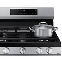 Samsung 30" 6.0 Cu. Ft. Fan Convection Freestanding Gas Air Fry Range (NX60A6511SS) - Stainless