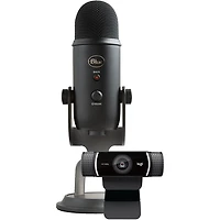 Ensemble de diffusion en continu Pro de Blue Microphones avec micro USB Yeti et caméra Web Logitech