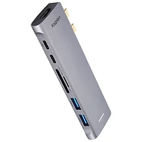 Concentrateur 7-en-2 USB-C double de Kopplen (HUB-C30SGR)