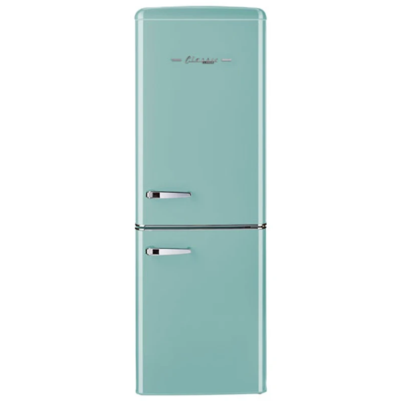 Réfrigérateur congélateur inférieur de 23 po 7 pi³ Retro by Unique (UGP-215L T AC) - Turquoise océan
