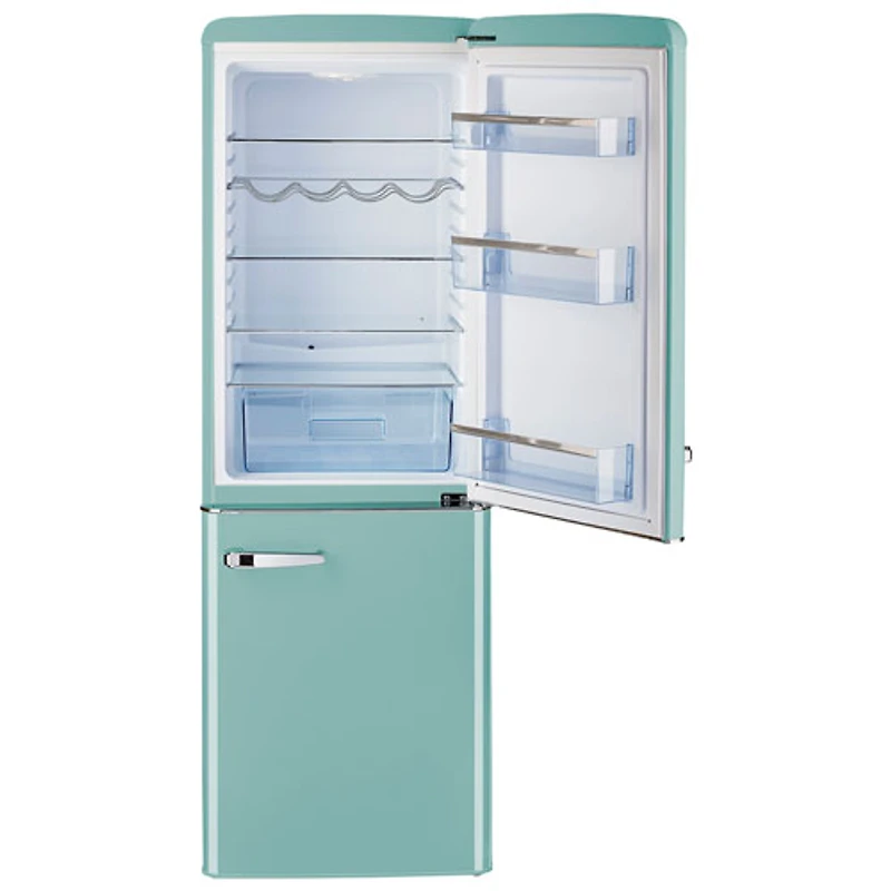 Réfrigérateur congélateur inférieur de 23 po 7 pi³ Retro by Unique (UGP-215L T AC) - Turquoise océan