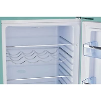 Réfrigérateur congélateur inférieur de 23 po 7 pi³ Retro by Unique (UGP-215L T AC) - Turquoise océan
