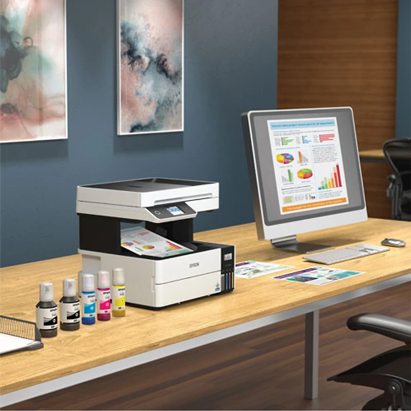 Imprimante à jet d'encre tout-en-un sans fil Supertank Pro ET-5150 EcoTank d'Epson