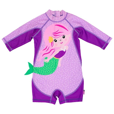 Combinaison de surf 1 pièce bébé/tout-petit de Zoocchini - 1 à 2 ans - Sirène